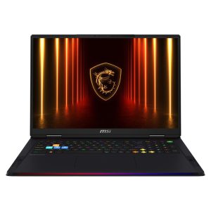 MSI Laptop Raider 18 HX AI A2XWIG 18'' 3840x2400 MiniLED 120Hz/U9- 285HX/64GB/2x2TB SSD NVMe PCIe/NVidia GeForce RTX 5080 16GB/Win 11 Pro/2Y/Core Black